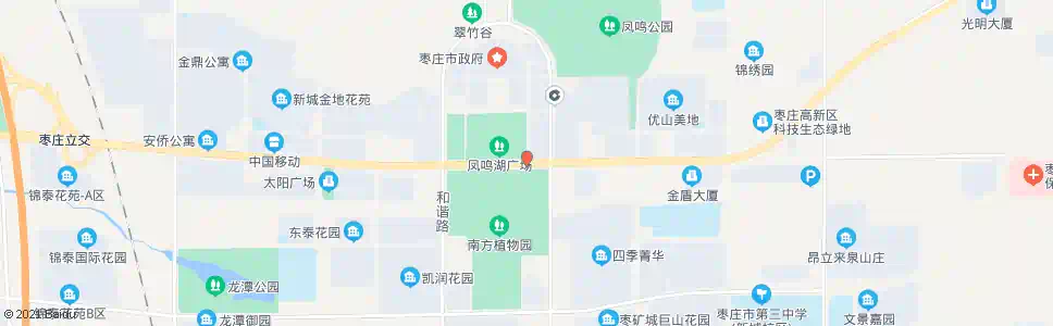 枣庄凤鸣湖站_公交站地图_枣庄公交_妙搜公交查询2025