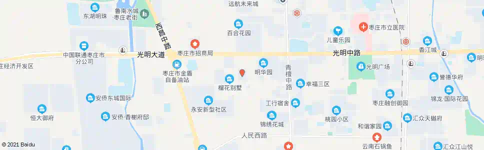 枣庄榴园小区_公交站地图_枣庄公交_妙搜公交查询2025