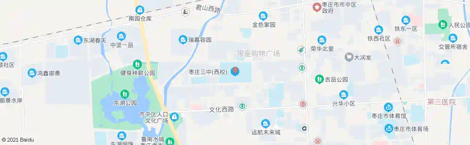 枣庄三中西校_公交站地图_枣庄公交_妙搜公交查询2025