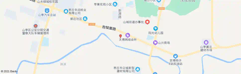 枣庄西山亭_公交站地图_枣庄公交_妙搜公交查询2025