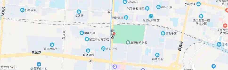 淄博植物园西门_公交站地图_淄博公交_妙搜公交查询2025