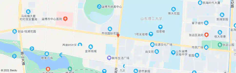 淄博张周路西十一路路口_公交站地图_淄博公交_妙搜公交查询2025