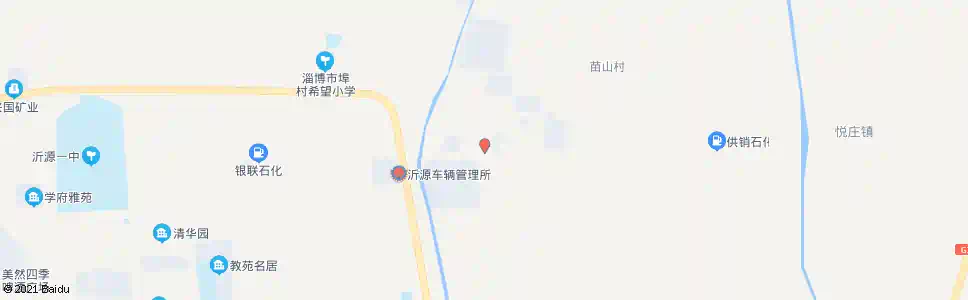 淄博民营园(悦庄路口)_公交站地图_淄博公交_妙搜公交查询2025