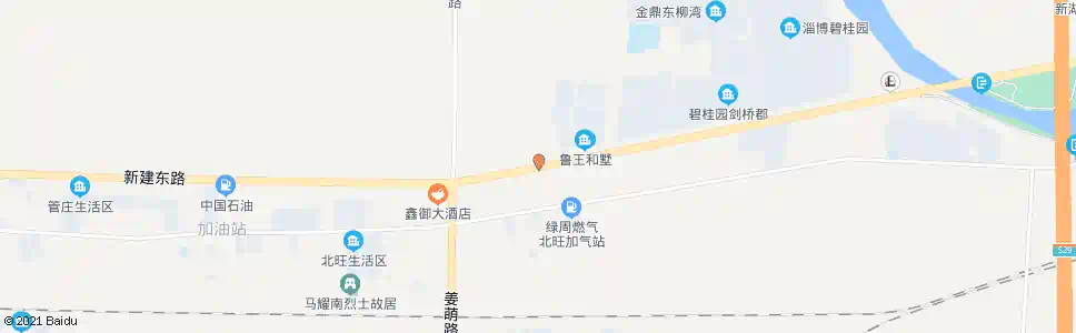 淄博张周路北京路路口_公交站地图_淄博公交_妙搜公交查询2025