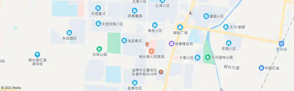 淄博齐鲁医院_公交站地图_淄博公交_妙搜公交查询2025