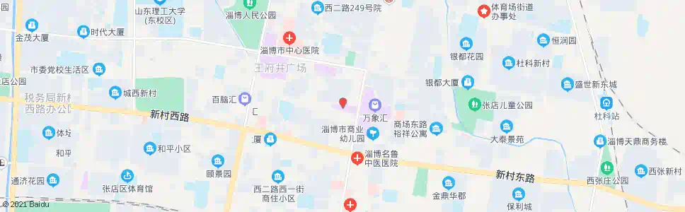 淄博人民商场_公交站地图_淄博公交_妙搜公交查询2025