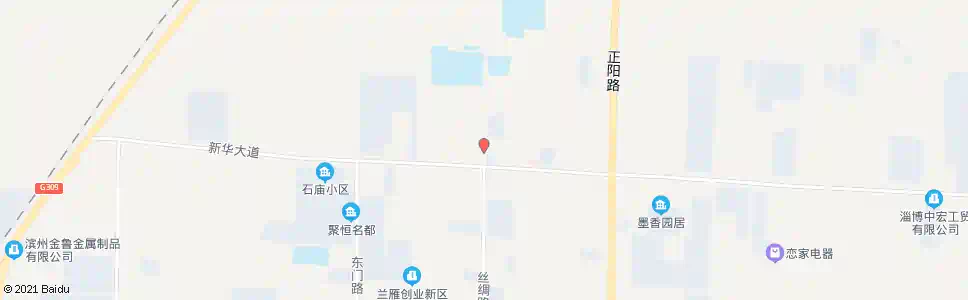 淄博丝绸路北外环路路口_公交站地图_淄博公交_妙搜公交查询2025
