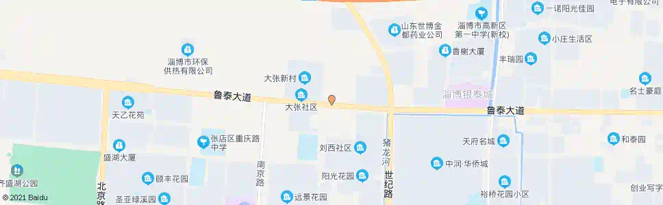 淄博大张村_公交站地图_淄博公交_妙搜公交查询2025
