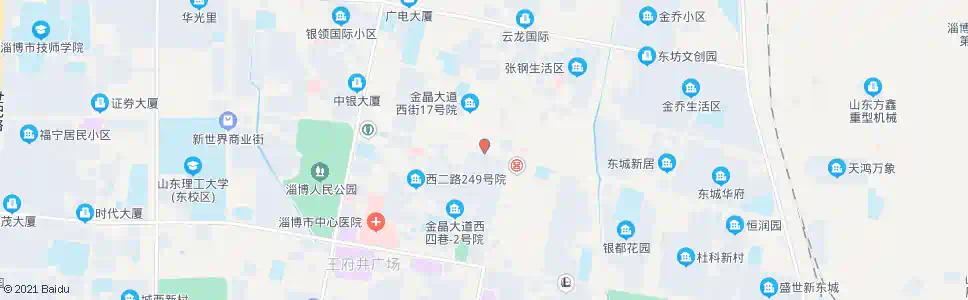 淄博人民路金晶大道路口_公交站地图_淄博公交_妙搜公交查询2025