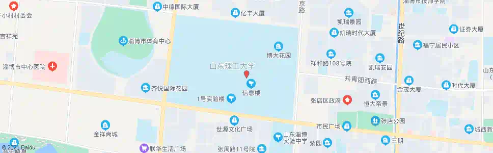 淄博杏园路_公交站地图_淄博公交_妙搜公交查询2025