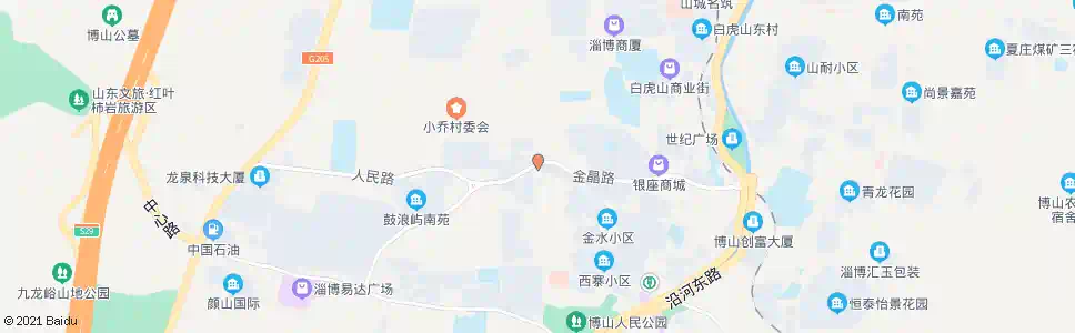 淄博城区街道办事处_公交站地图_淄博公交_妙搜公交查询2025