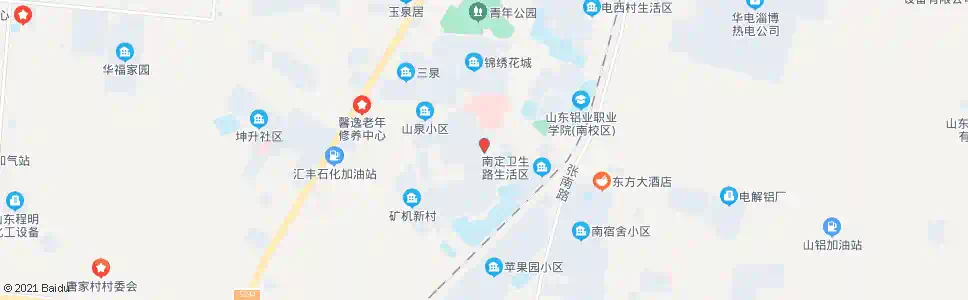 淄博西山小区_公交站地图_淄博公交_妙搜公交查询2025