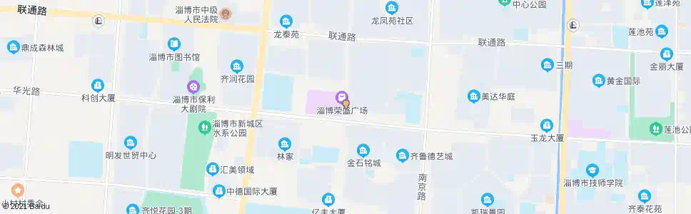 淄博重庆路华光路口_公交站地图_淄博公交_妙搜公交查询2025