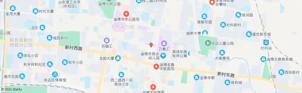 淄博渔龙美食街_公交站地图_淄博公交_妙搜公交查询2025