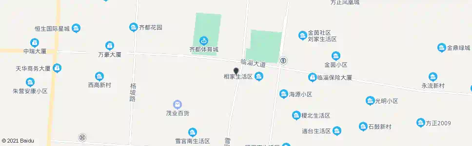淄博裕丰花园_公交站地图_淄博公交_妙搜公交查询2025