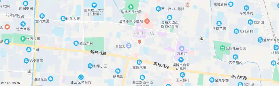 淄博华夏商厦银座_公交站地图_淄博公交_妙搜公交查询2025