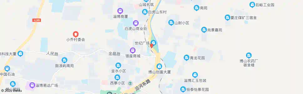 淄博世纪广场_公交站地图_淄博公交_妙搜公交查询2025
