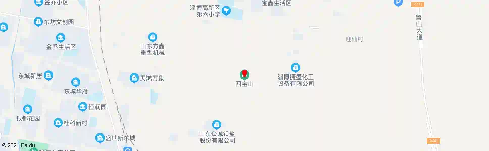 淄博四宝山_公交站地图_淄博公交_妙搜公交查询2025