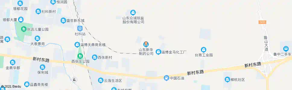淄博新华制药_公交站地图_淄博公交_妙搜公交查询2025