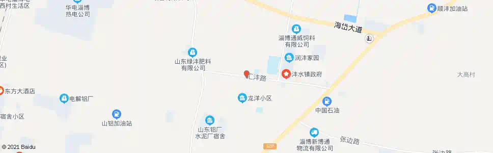 淄博北沣村_公交站地图_淄博公交_妙搜公交查询2025