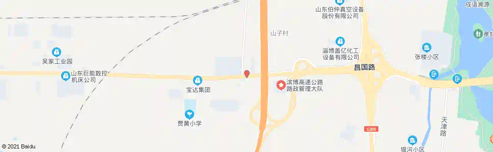 淄博贾黄村_公交站地图_淄博公交_妙搜公交查询2025