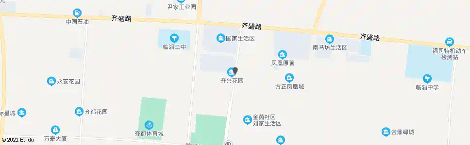 淄博齐兴花园_公交站地图_淄博公交_妙搜公交查询2025