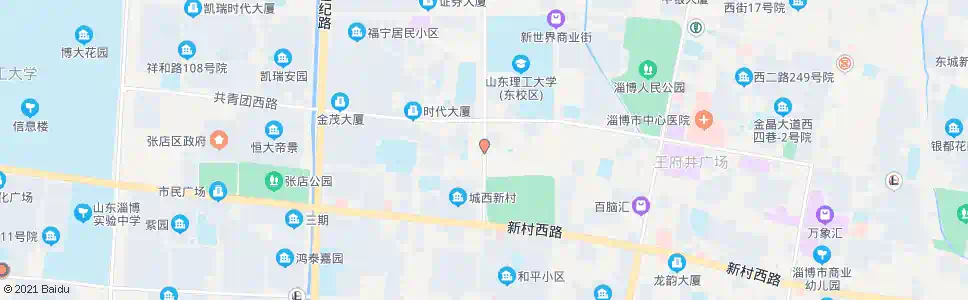 淄博城西新村_公交站地图_淄博公交_妙搜公交查询2025