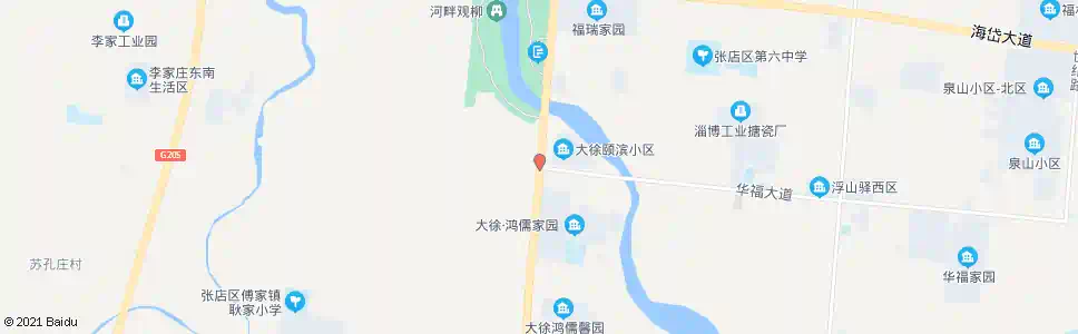 淄博大徐村西_公交站地图_淄博公交_妙搜公交查询2025