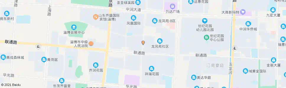 淄博重庆路联通路路口_公交站地图_淄博公交_妙搜公交查询2025