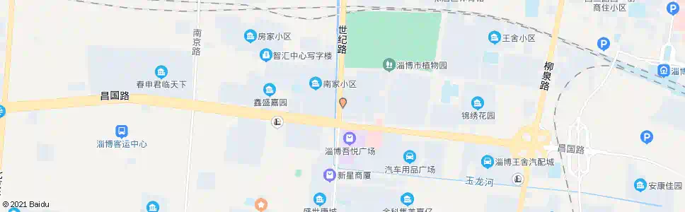 淄博建业花园西门_公交站地图_淄博公交_妙搜公交查询2025