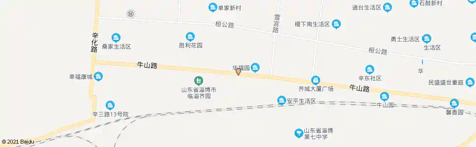 淄博方正尚城_公交站地图_淄博公交_妙搜公交查询2025