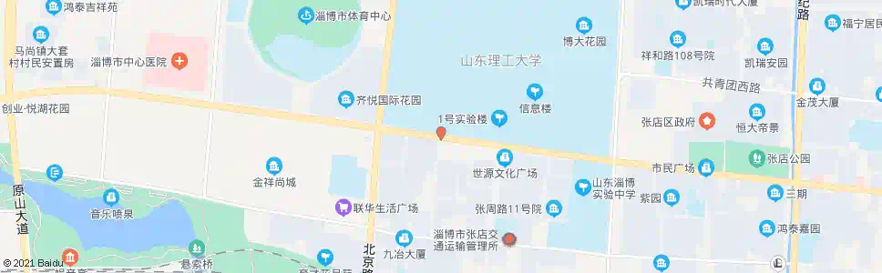 淄博书香景园_公交站地图_淄博公交_妙搜公交查询2025