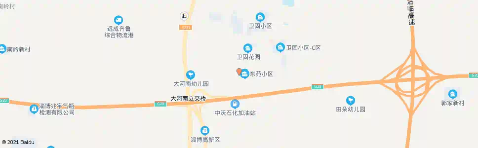 淄博大河南村_公交站地图_淄博公交_妙搜公交查询2025