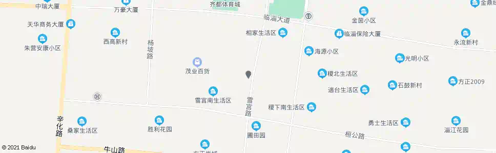 淄博雪宫小学_公交站地图_淄博公交_妙搜公交查询2025
