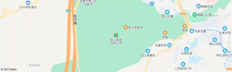 淄博原山_公交站地图_淄博公交_妙搜公交查询2025