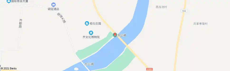 淄博太公湖植物园_公交站地图_淄博公交_妙搜公交查询2025