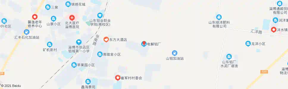 淄博电解铝厂_公交站地图_淄博公交_妙搜公交查询2025