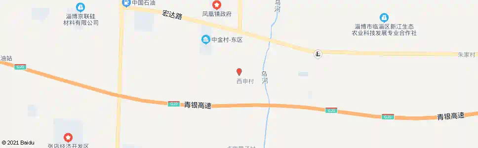 淄博西申_公交站地图_淄博公交_妙搜公交查询2025