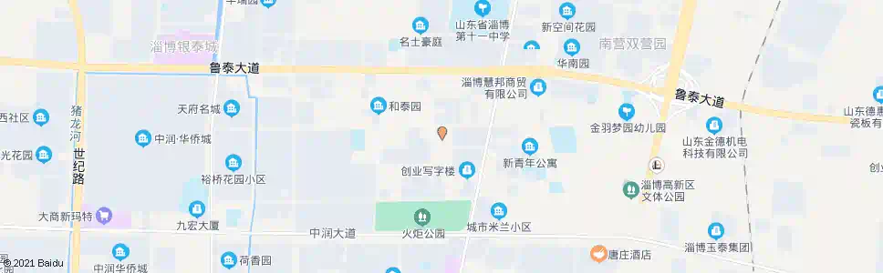 淄博淄博日报印务中心_公交站地图_淄博公交_妙搜公交查询2025