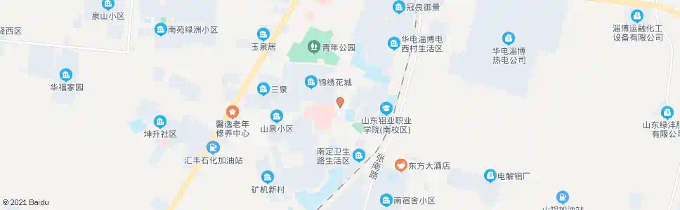 淄博山铝工程公司_公交站地图_淄博公交_妙搜公交查询2025
