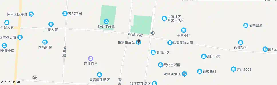 淄博相家生活区_公交站地图_淄博公交_妙搜公交查询2025