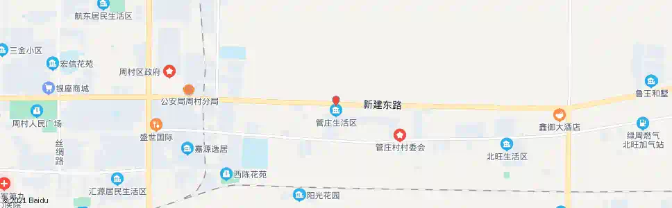 淄博晨光苑生活区_公交站地图_淄博公交_妙搜公交查询2025