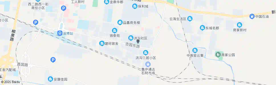 淄博杏园路小学_公交站地图_淄博公交_妙搜公交查询2025