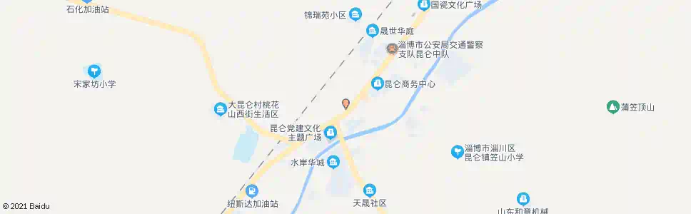淄博昆仑政通超市_公交站地图_淄博公交_妙搜公交查询2025