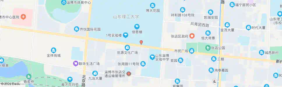 淄博理工大学南门_公交站地图_淄博公交_妙搜公交查询2025