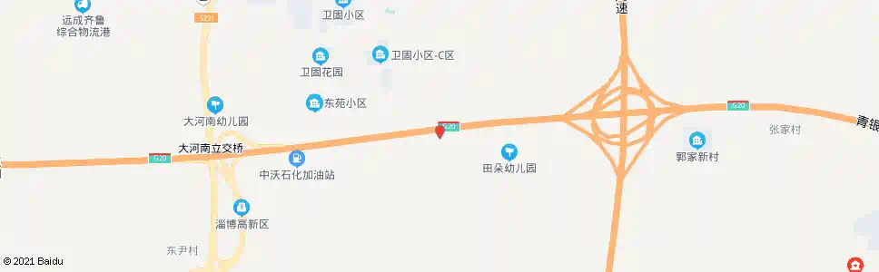 淄博卫固村南路口_公交站地图_淄博公交_妙搜公交查询2025