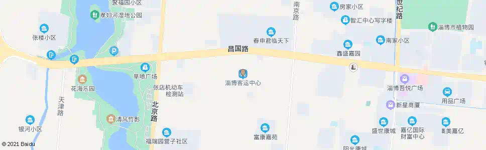 淄博昌国路_公交站地图_淄博公交_妙搜公交查询2025