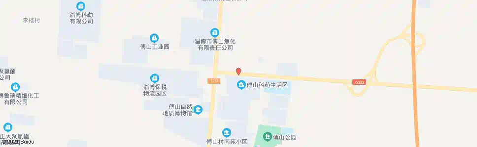 淄博付山生活区_公交站地图_淄博公交_妙搜公交查询2025