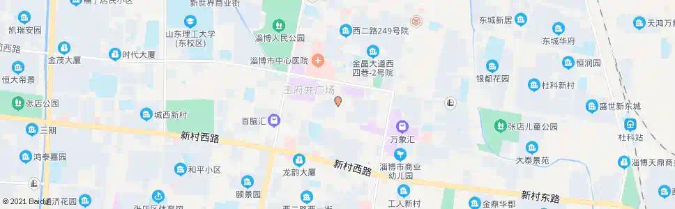 淄博西二路农贸市场_公交站地图_淄博公交_妙搜公交查询2025
