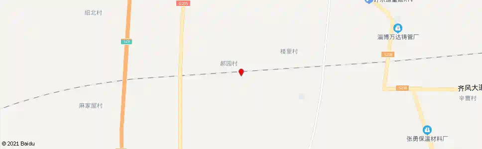 淄博郝园_公交站地图_淄博公交_妙搜公交查询2025